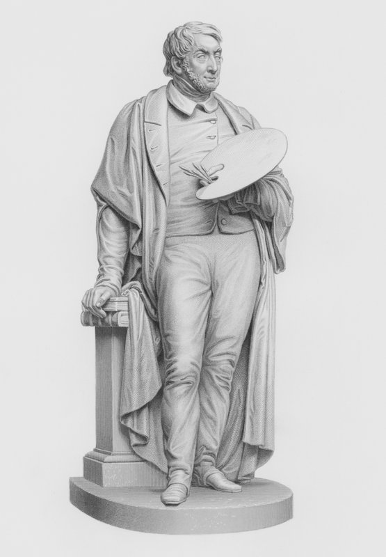 Turner, RA, graveret af W Roffe fra statuen af E Baily, RA (gravering) af William John Roffe