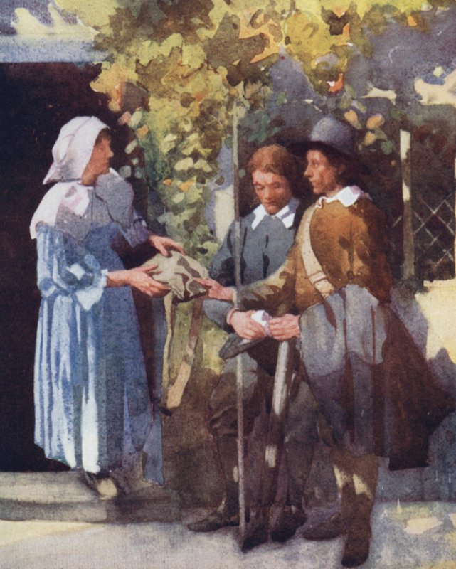 Illustration til The Compleat Angler af Izaak Walton (farve litho) af William Lee Hankey