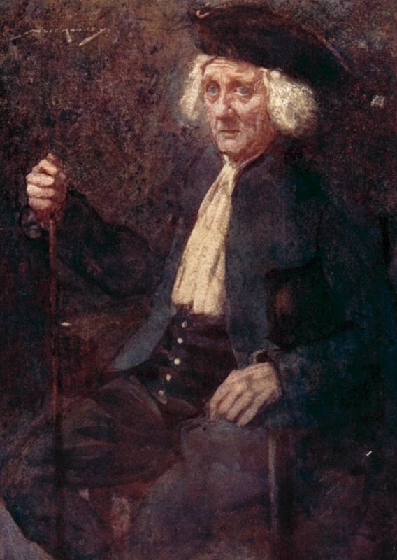 Illustration til The Deserted Village af Oliver Goldsmith (farve litho) af William Lee Hankey
