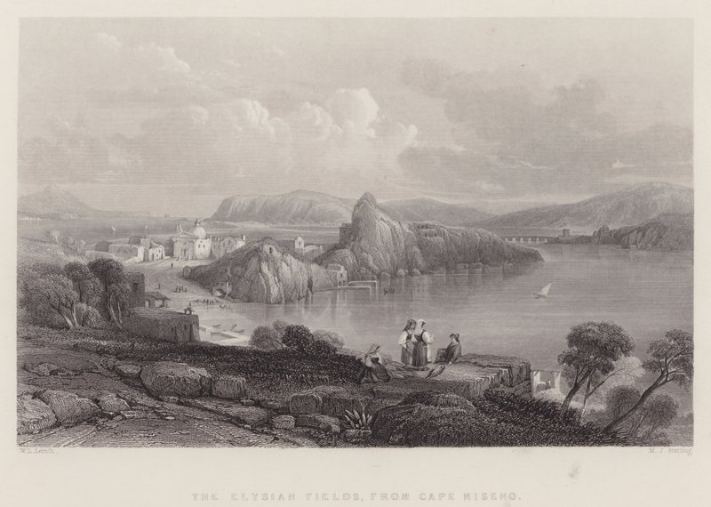 The Elysian Fields, fra Cape Miseno, Italien (gravering) af William Leighton Leitch