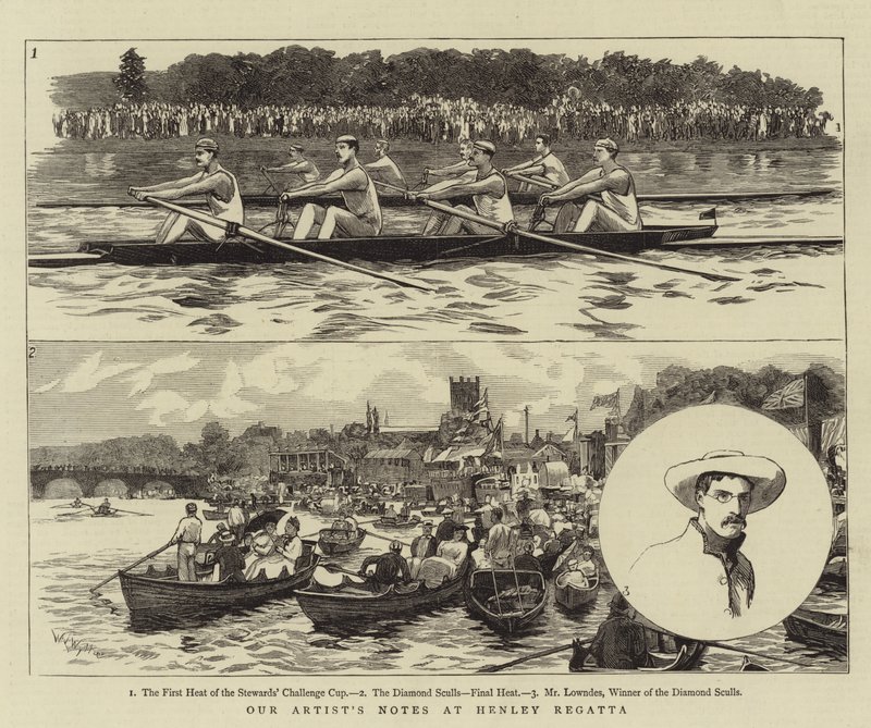Vores kunstners noter ved Henley Regatta af William Lionel Wyllie