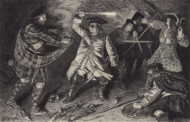 Kæmp i kroen ved Clachan of Aberfoil af William Lockhart Bogle