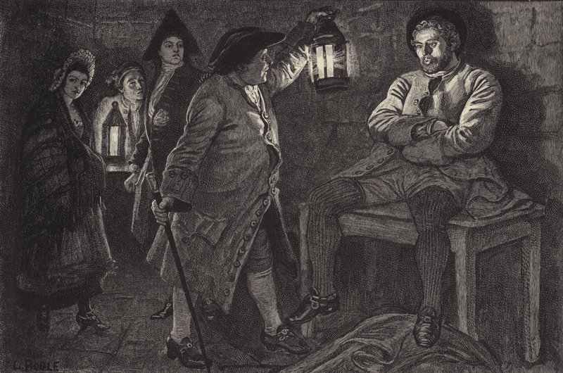 Bailien opdager Rob Roy i fængslet af William Lockhart Bogle