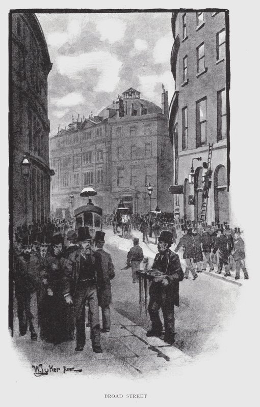 Broad Street (litho) af William Luker