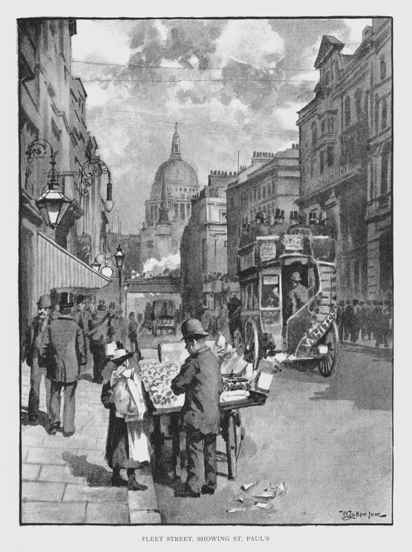 Fleet Street, der viser St Paul