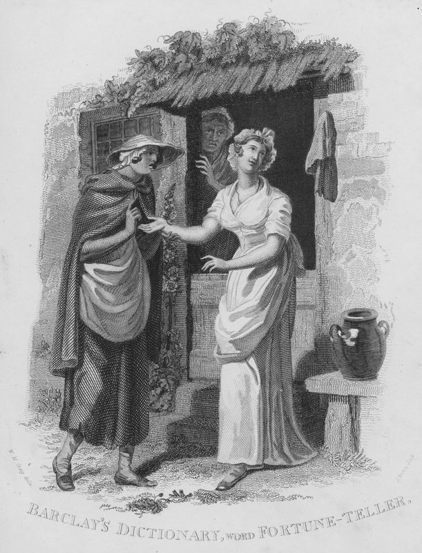 Barclays Dictionary, ord: Fortune-teller (gravering) af William Marshall (after) Craig