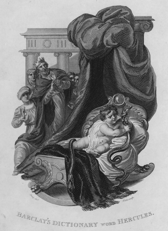 Barclays Dictionary, ord: Hercules (gravering) af William Marshall (after) Craig