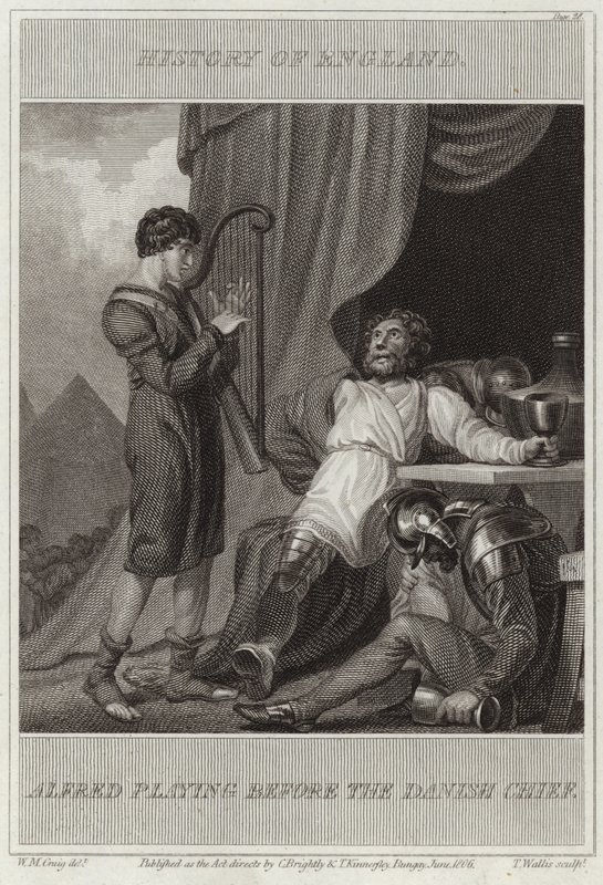 Alfred spiller for den danske høvding af William Marshall Craig