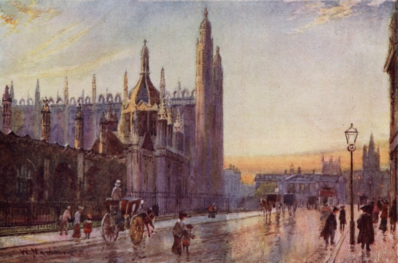 Kings College Gateway og kapel, Twilight Effect af William Matthison