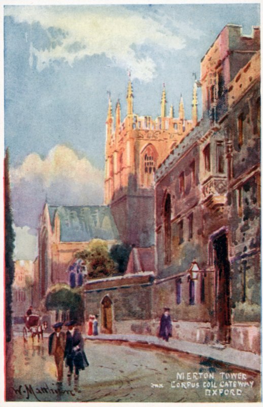 Merton College Tower, Corpus Christi Gateway af William Matthison