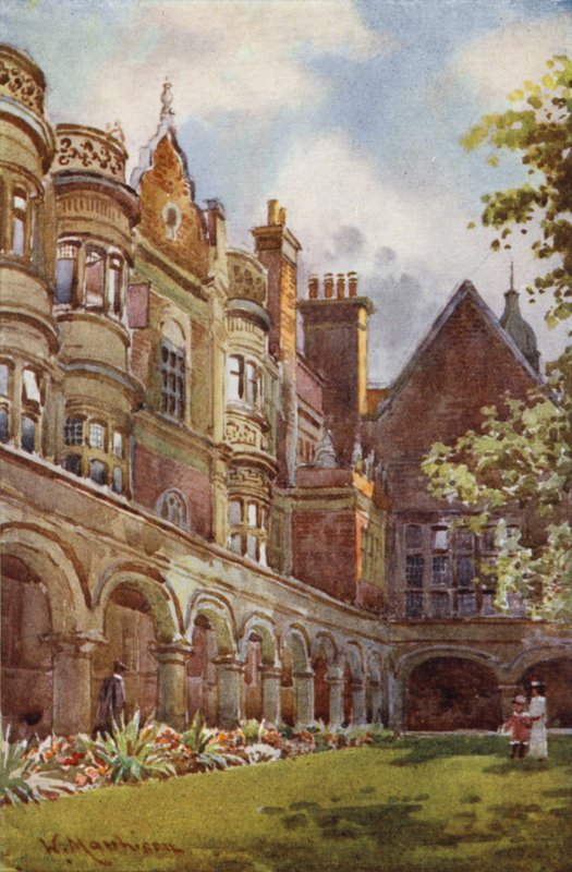 The Cloister Court, Sidney Sussex College af William Matthison