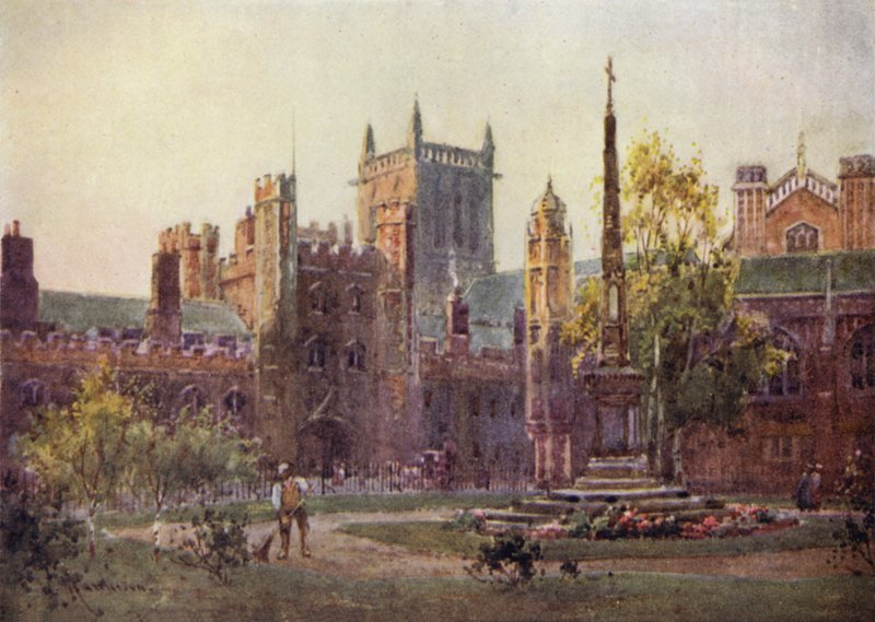 Gateway og Tower of St Johns College af William Matthison