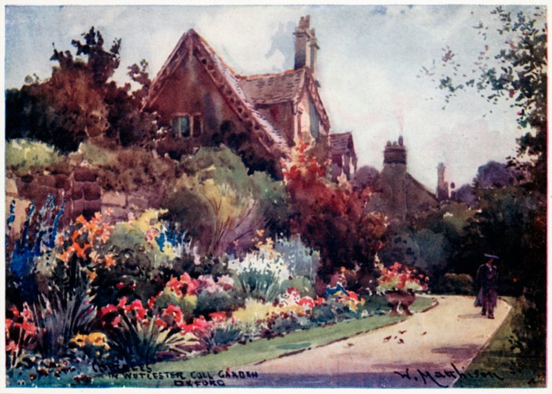 Worcester College Garden af William Matthison