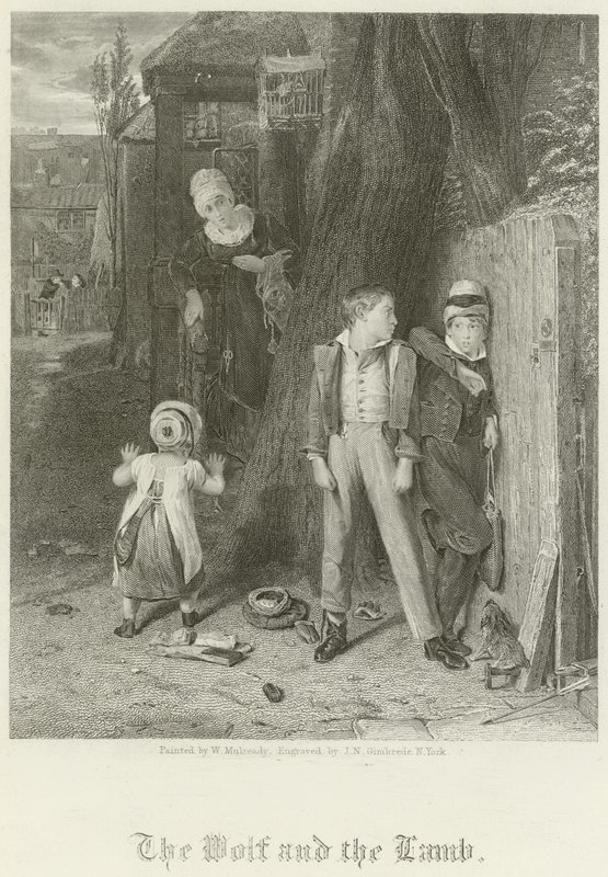 Ulven og Lammet af William Mulready