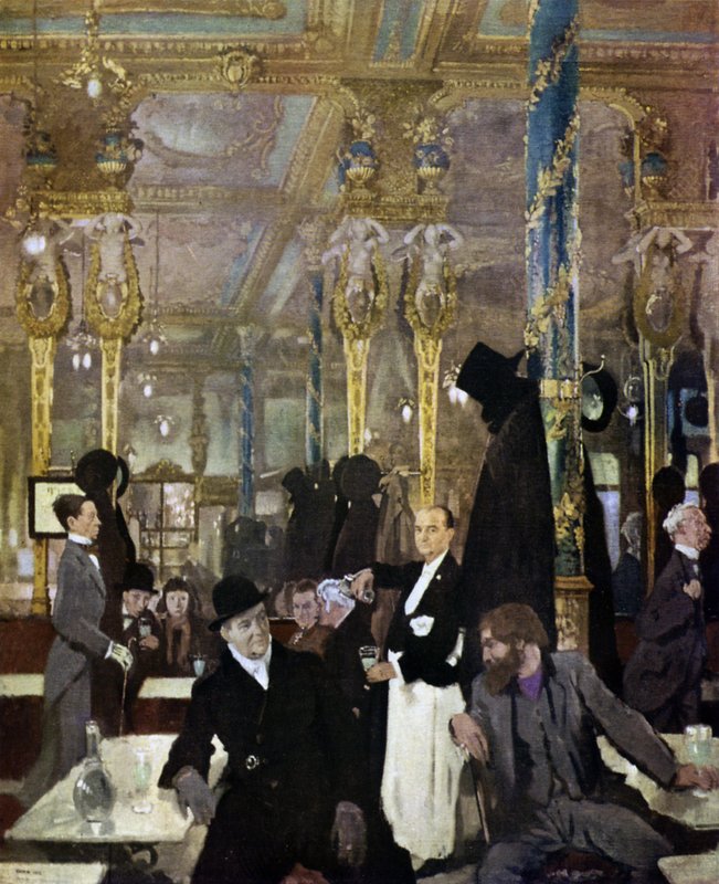 The Cafe Royal, London, 1912 af William Orpen
