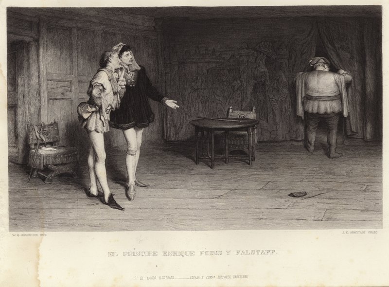 Prins Henrik og Falstaff af William Quiller Orchardson