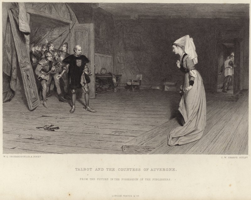 Talbot og grevinden af Auvergne af William Quiller Orchardson