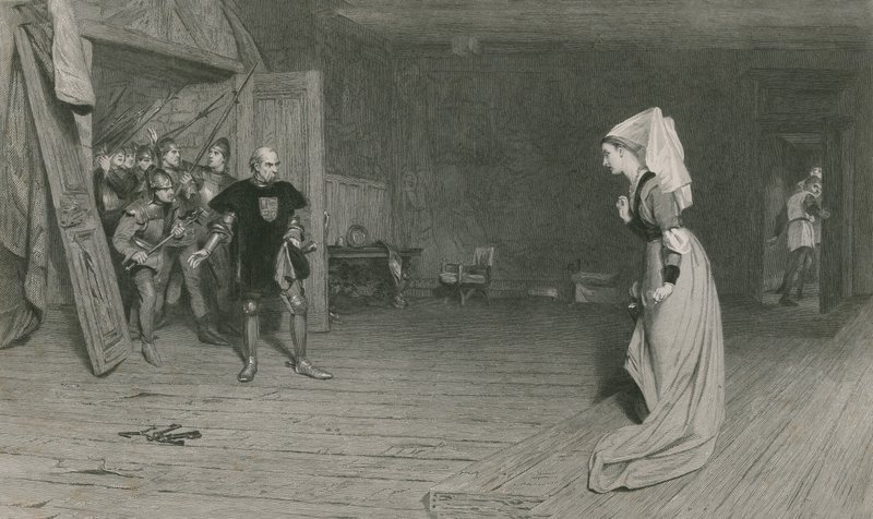 Talbot og grevinden af Auvergne, Kong Henrik VI, første del af William Quiller Orchardson