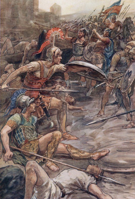 Epaminondas forsvarer Pelopidas af William Rainey