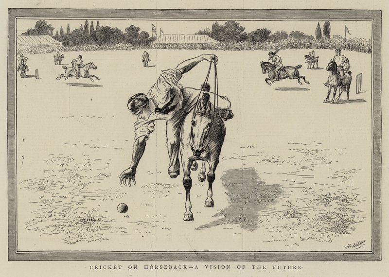 Cricket på hesteryg, en fremtidsvision af William Ralston