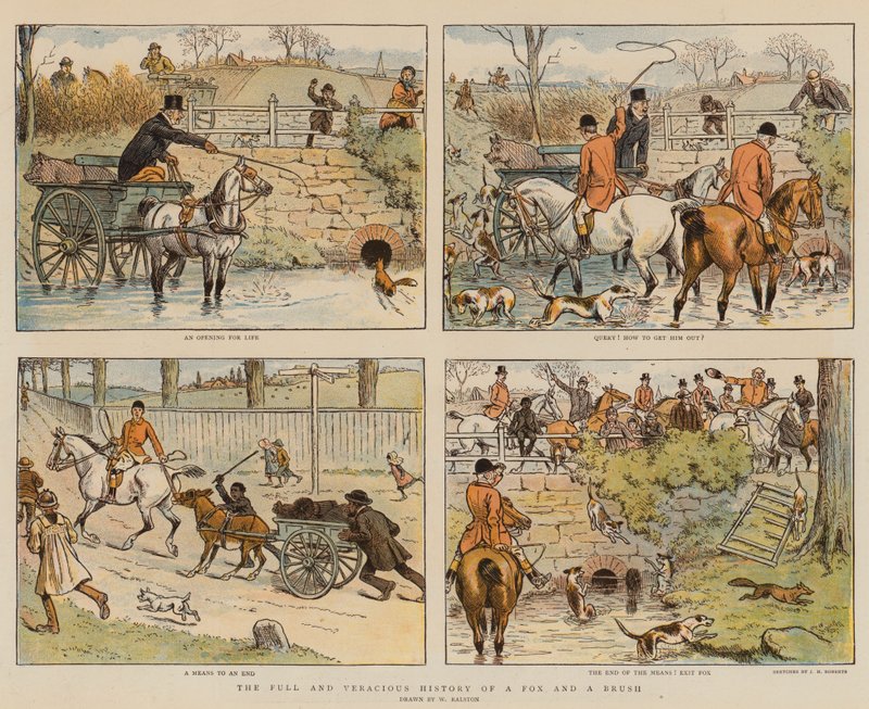 Den fulde og sandfærdige historie om en ræv og en pensel (chromolitho) af William Ralston
