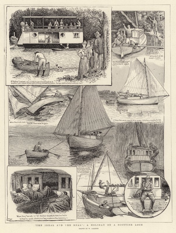 Det ideelle og det virkelige, en ferie ved en skotsk Loch af William Ralston