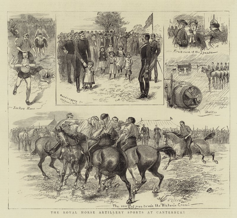 Royal Horse Artillery Sports i Canterbury af William Ralston