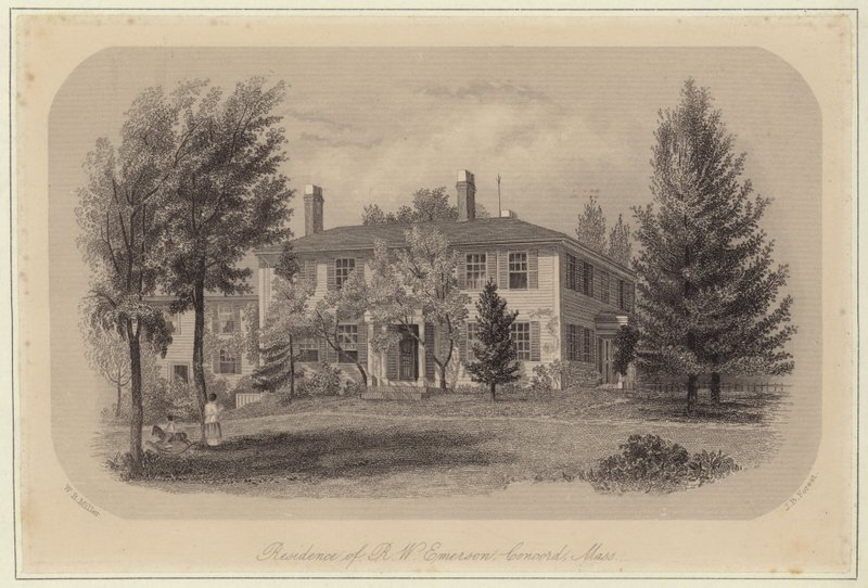 Ralph Waldo Emersons bolig af William Rickarby Miller