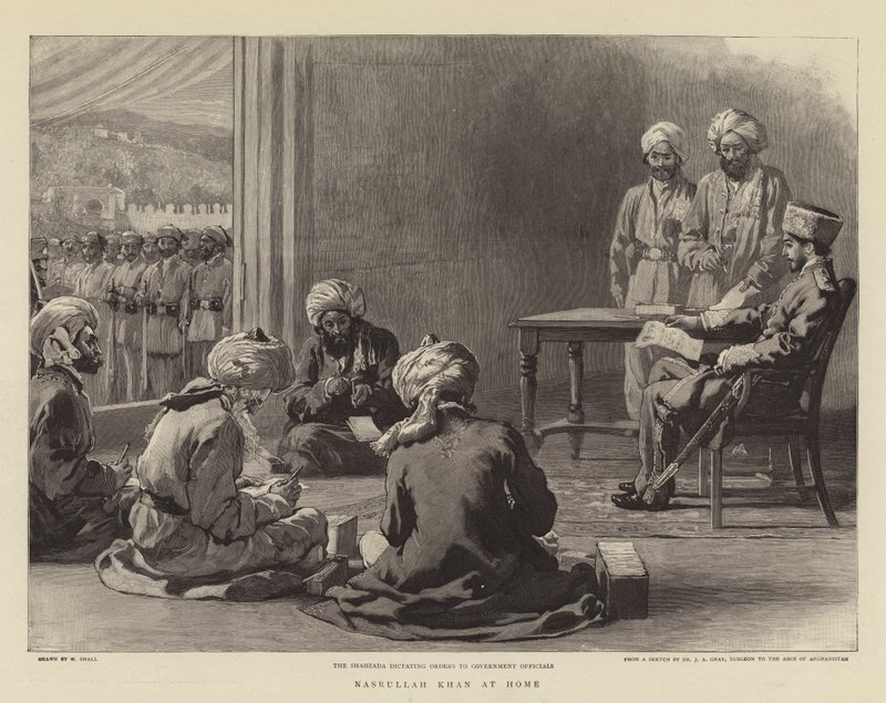 Nasrullah Khan derhjemme af William Small