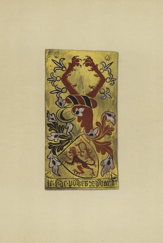 Sir Edward Cherleton, lord Cherleton af Powys, 1406-7-1420 (chromolitho) af William St John Hope