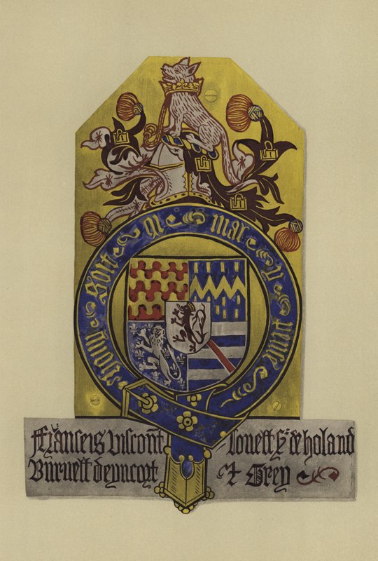 Sir Francis Lovel, vicegrave Lovel af Tichmersh og lord Holand, 1483-1487 (chromolitho) af William St John Hope