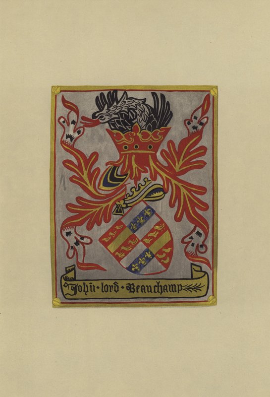 Sir John Beauchamp, lord Beauchamp af Powyk, 1445-1475 (chromolitho) af William St John Hope