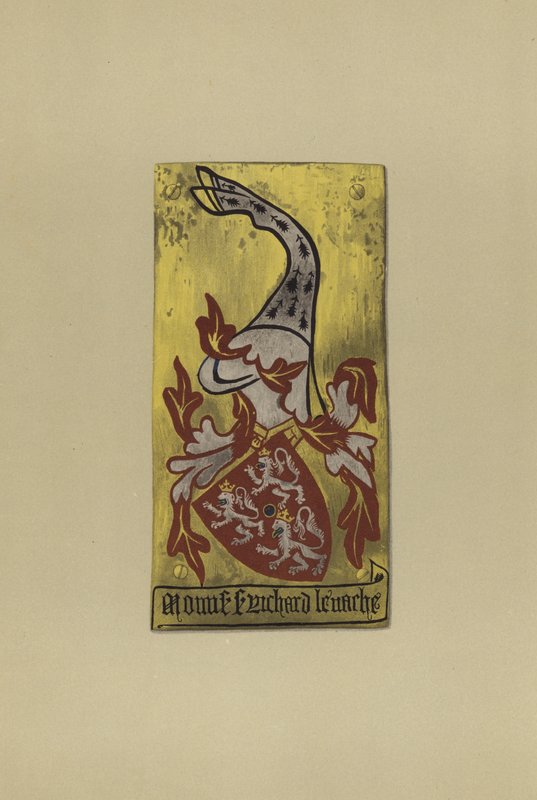 Sir Richard de la Vache, ca. 1355-1366 (chromolitho) af William St John Hope