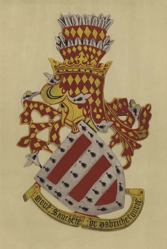 Sir Sanchet Dabrichecourt, 1348-c 1360 (chromolitho) af William St John Hope
