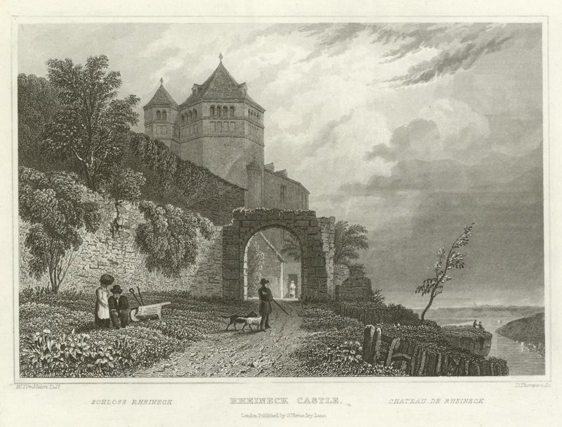 Rheineck Slot af William Tombleson