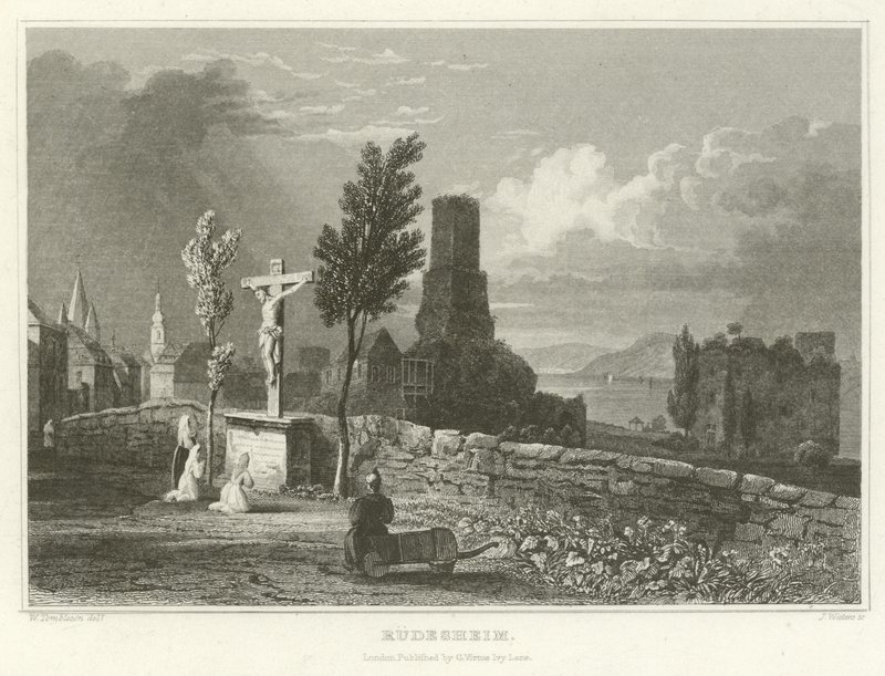 Rudesheim af William Tombleson