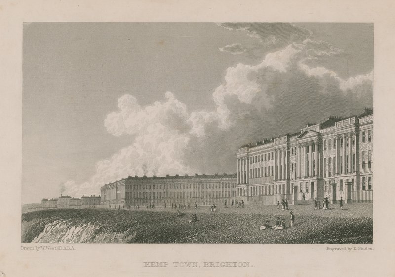 Generel udsigt over Kemp Town i Brighton af William Westall
