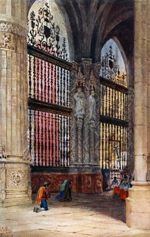 Burgos, borgmesterens kapel (farvemedlemmer) af William Wiehe Collins