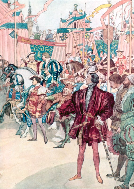 Marken af gulddug af William after Rainey