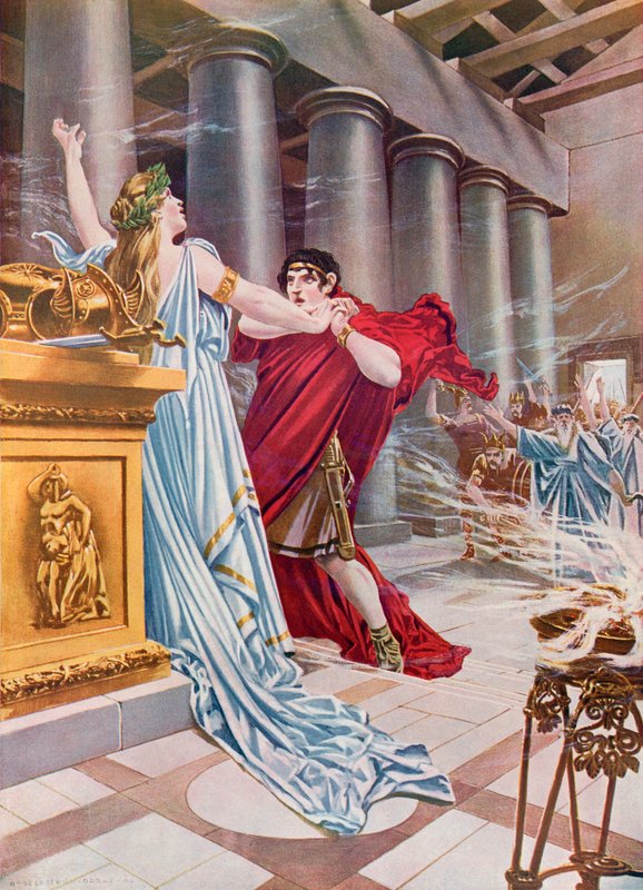 Norma, anden akt scene x af William de Leftwich Dodge