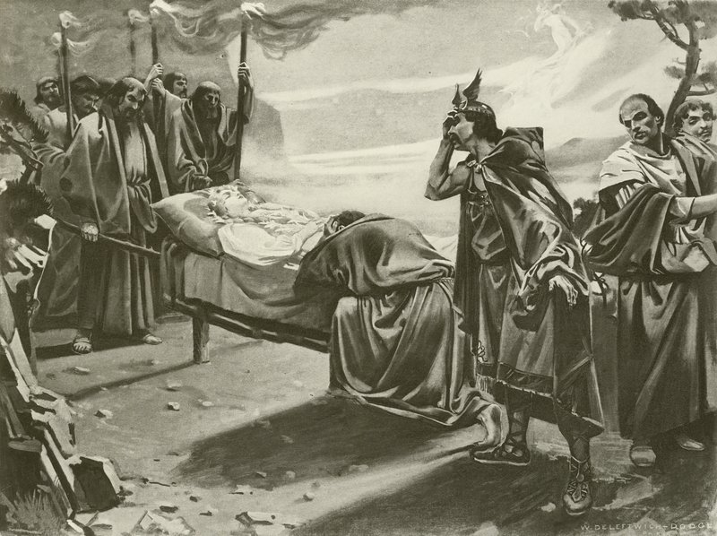 Tannhauser, akt III sidste scene (dybtryk) af William de Leftwich Dodge