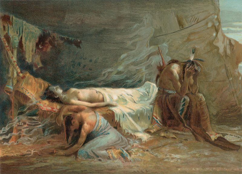 Minnehahas død af William de Leftwich Dodge