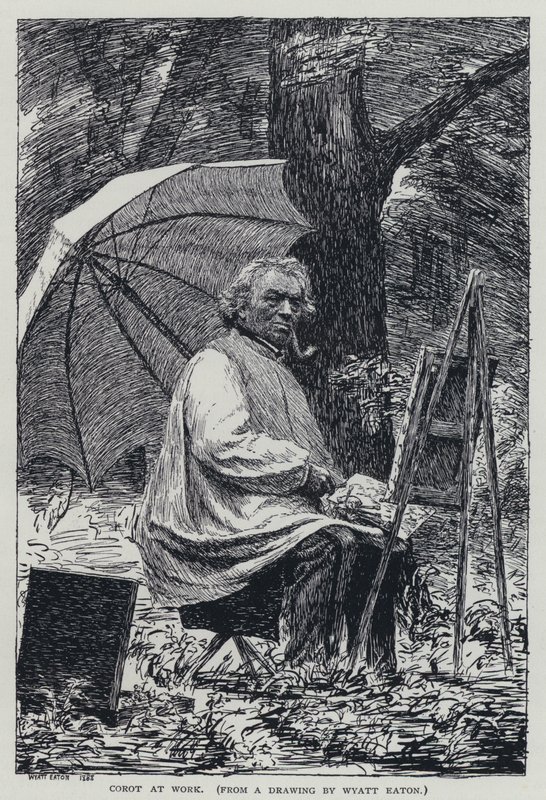 Corot på arbejde af Wyatt Eaton