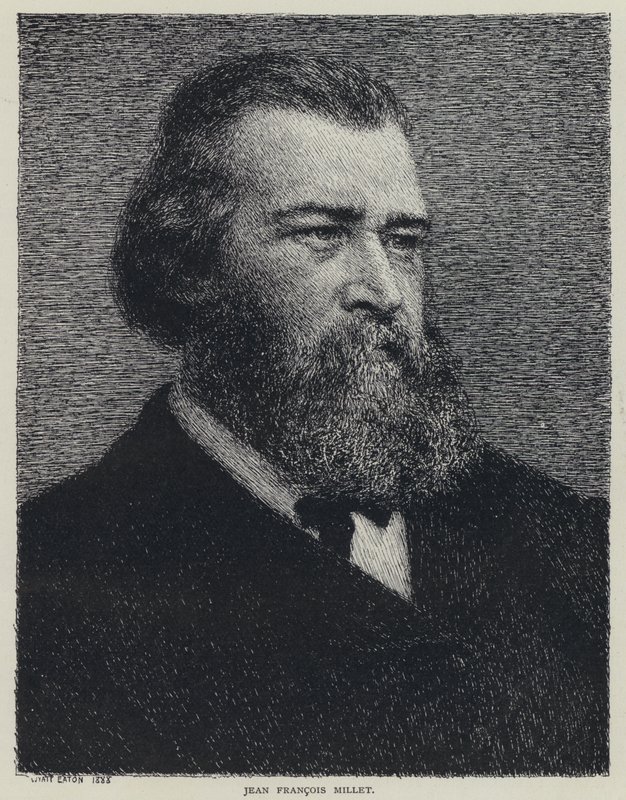 Jean Francois Millet, fransk maler (litho) af Wyatt Eaton
