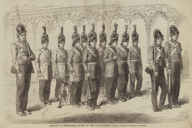 Amazons af Hyderabad, Guard of the Royal Harem af after A. Soltykoff