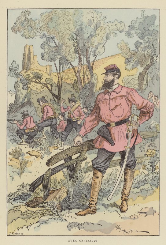Med Garibaldi af after Albert Robida
