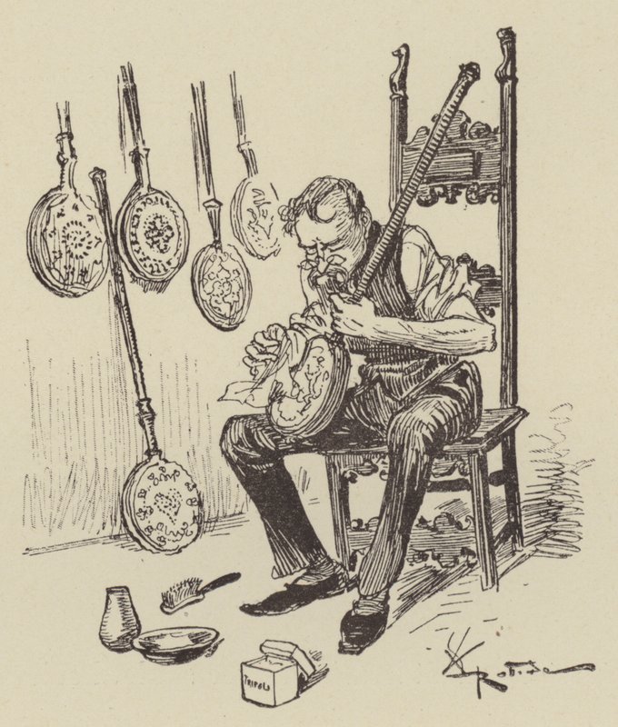 Sengepander af after Albert Robida