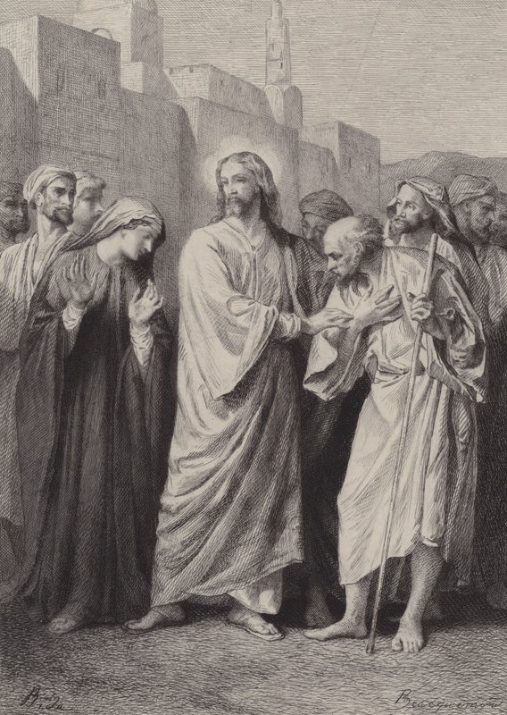 Kristus forudsiger ødelæggelsen af templet af after Albert Robida