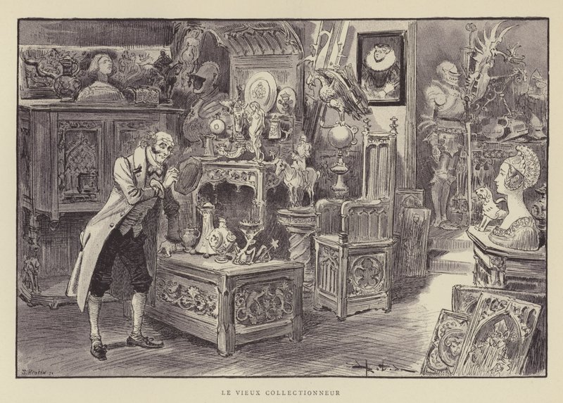 Den gamle Samler af after Albert Robida