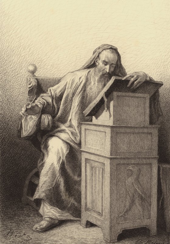 Sankt Johannes af after Albert Robida